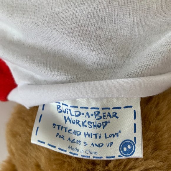 BAB BUILD A BEAR HAPPY BIRTHDAY BEAR BROWN PLUSH STUFFED TOY ANIMAL 15" - Picture 8 of 8